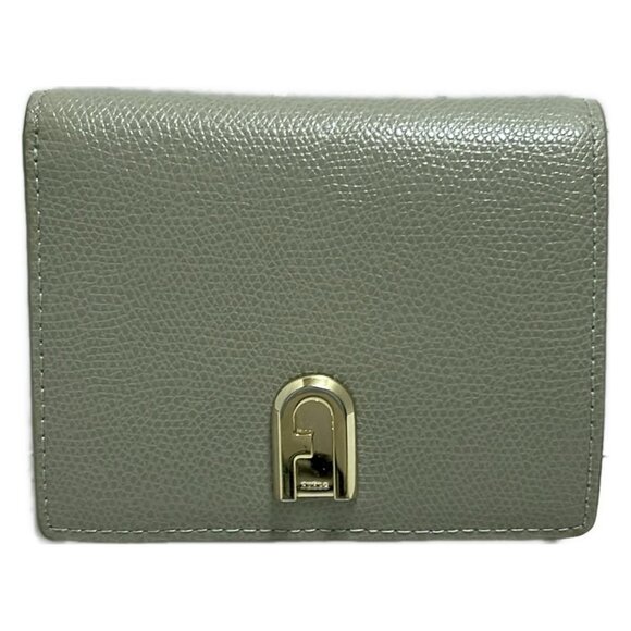 Furla Handbags - FURLA Primula - Gray Beige Leather Bifold Wallet